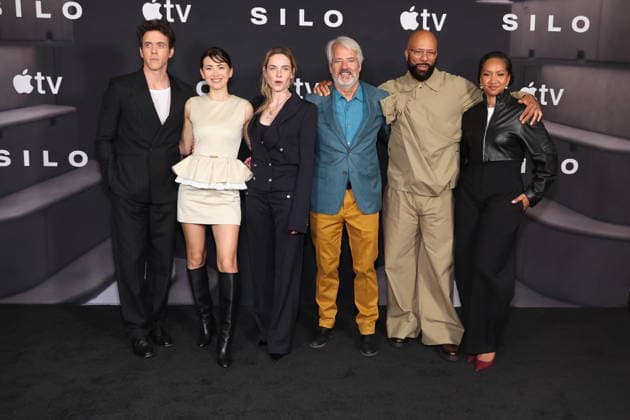 LOS ANGELES, CALIFORNIA - JUNE 15: Ashley Zukerman, Jessica Henwick, Rebecca Ferguson, Graham Yost, Common and Alexandria Riley at Apple TV+ s Silo Season 3 Photo Call at Four Seasons Hotel Los Angeles at Beverly Hills on June 15, 2026 in Los Angeles, California. Credit: USA - ZUMAa123 20260615_zaa_a123_061 Copyright: xAdMediax