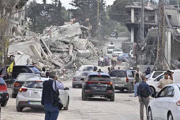Lebanese residents return to the rubble of their homes in Nabatieh NABATIEH, LEBANON - JUNE 15: A view of the destruction as Lebanese residents return to their homes following the agreement reached between the U.S. and Iran in Froun district of Nabatieh, Lebanon on June 15, 2026. Houssam Shbaro Anadolu Nabatieh Lebanon. Editorial use only. Please get in touch for any other usage.  Copyright: x2026xAnadoluxHoussamxShbarox