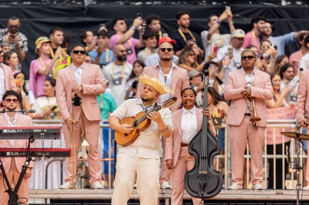 Bad Bunnys Final Concert at the Estadio Metropolitano in Madrid Singer Bad Bunny performs during his final concert at the Riyadh Air Metropolitano on June 15, 2026, in Madrid, Spain. The Puerto Rican artist has performed ten concerts in the capital between May 30 and June 15 as part of his ‘DeBÍ TiRAR MáS FOToS World Tour’ in Spain,detected_source_language  Copyright: xRicardoxRubiox 7600098