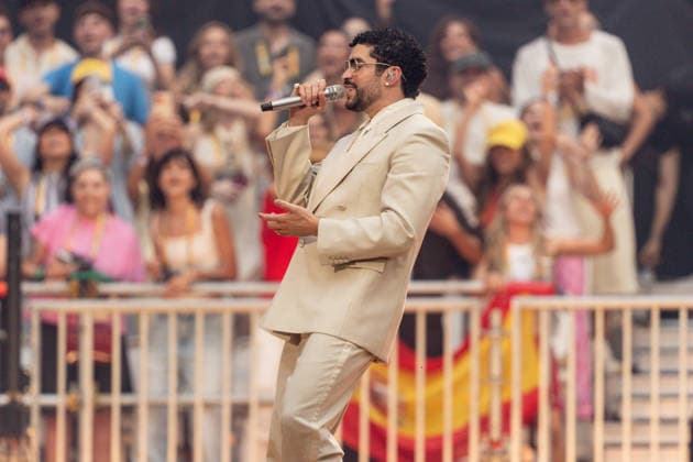 Bad Bunnys Final Concert at the Estadio Metropolitano in Madrid Singer Bad Bunny performs during his final concert at the Riyadh Air Metropolitano on June 15, 2026, in Madrid, Spain. The Puerto Rican artist has performed ten concerts in the capital between May 30 and June 15 as part of his ‘DeBÍ TiRAR MáS FOToS World Tour’ in Spain,detected_source_language  Copyright: xRicardoxRubiox 7600108
