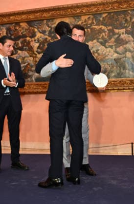 SIE, Spain Is Excellence, is hosting the 2026 SIE Awards Iker Casillas and Fernando Verdasco at the 2026 SIE Awards ceremony, held at the Thyssen-Bornemisza National Museum on June 15, 2026, in Madrid, Spain. The event brings together leading figures from tourism, culture, gastronomy, fashion, sports, and Spanish business for an evening designed to recognize companies, institutions, and professionals who contribute to positioning Spain as an international benchmark for excellence in tourism. PEOPLE AWARDS Madrid Madrid Spain,detected_source_language  Copyright: xOscarxOrtizx 7600263