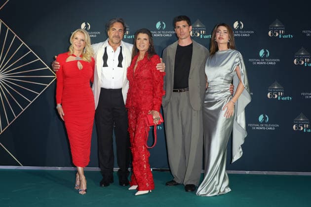 The Roaring Party pendant le 65e Festival de TÃ lÃ vision de Monte-Carlo Kelly Katherine Lang , Thorsten Kaye , Kimberlin Brown , Tanner Novlan and Jacqueline MacInnes Wood The Roaring Party pendant le 65e Festival de TÃ lÃ vision de Monte-Carlo Ã Monaco, le 15 juin 2026. The Roaring Party during the the 65th Monte-Carlo Television Festival in Monaco, June 15, 2026.  Copyright: xFabricexChasseryx