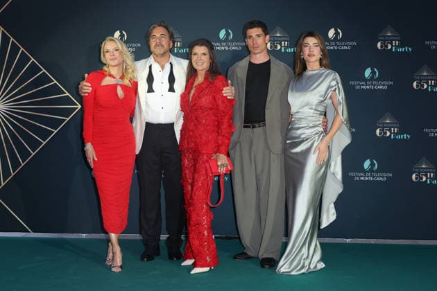The Roaring Party pendant le 65e Festival de TÃ lÃ vision de Monte-Carlo Kelly Katherine Lang , Thorsten Kaye , Kimberlin Brown , Tanner Novlan and Jacqueline MacInnes Wood The Roaring Party pendant le 65e Festival de TÃ lÃ vision de Monte-Carlo Ã Monaco, le 15 juin 2026. The Roaring Party during the the 65th Monte-Carlo Television Festival in Monaco, June 15, 2026.  Copyright: xFabricexChasseryx