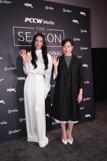 HONG KONG, CHINA - JUNE 15: Japanese model actress Mitsuki Kimura (also known as Koki) (L) and actress Karena Lam attend the premiere of Viu original series The Season on June 15, 2026 in Hong Kong, China.  Copyright: xVCGx 111648351074