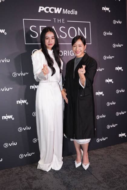 HONG KONG, CHINA - JUNE 15: Japanese model actress Mitsuki Kimura (also known as Koki) (L) and actress Karena Lam attend the premiere of Viu original series The Season on June 15, 2026 in Hong Kong, China.  Copyright: xVCGx 111648351059