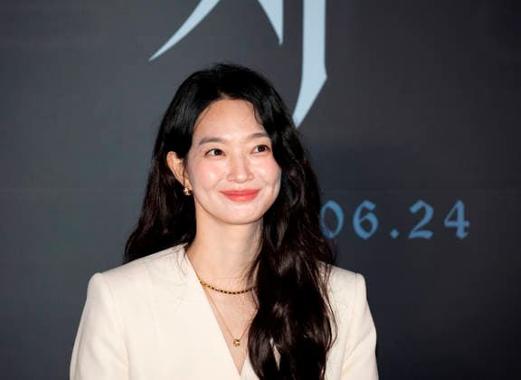 Shin Min-Ah, June 15, 2026 : Cast member Shin Min-Ah at a press conference for the new movie The Eyes in Seoul, South Korea. The Korean thriller film will hit local screens on June 24.  aflo_334570023