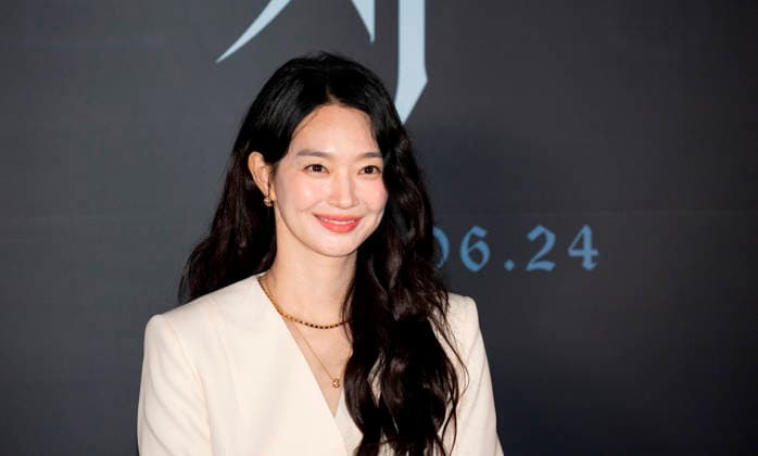 Shin Min-Ah, June 15, 2026 : Cast member Shin Min-Ah at a press conference for the new movie The Eyes in Seoul, South Korea. The Korean thriller film will hit local screens on June 24.  aflo_334570138