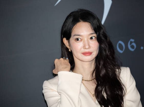 Shin Min-Ah, June 15, 2026 : Cast member Shin Min-Ah at a press conference for the new movie The Eyes in Seoul, South Korea. The Korean thriller film will hit local screens on June 24.  aflo_334570180