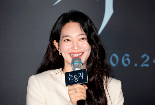 Shin Min-Ah, June 15, 2026 : Cast member Shin Min-Ah at a press conference for the new movie The Eyes in Seoul, South Korea. The Korean thriller film will hit local screens on June 24.  aflo_334570086