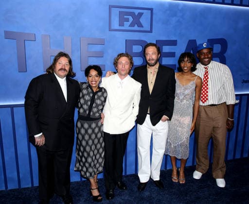 FX s The Bear Final Family Meal Event Matty Matheson, Liza Colon-Zayas, Jeremy Allen White, Ebon Moss-Bachrach, Ayo Edebiri and Lionel Boyce attending FX s The Bear Final Family Meal Event held at Nine Orchard on June 15, 2026 in New York City, NY New York City Nine Orchard NY USA Copyright: xStevenxBergman AFF-USA.COMx