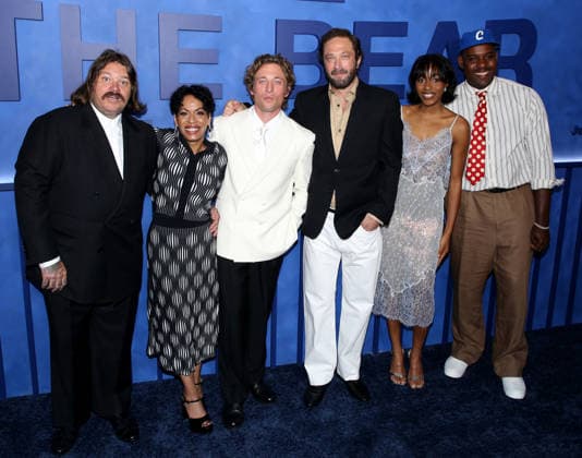 FX s The Bear Final Family Meal Event Matty Matheson, Liza Colon-Zayas, Jeremy Allen White, Ebon Moss-Bachrach, Ayo Edebiri and Lionel Boyce attending FX s The Bear Final Family Meal Event held at Nine Orchard on June 15, 2026 in New York City, NY New York City Nine Orchard NY USA Copyright: xStevenxBergman AFF-USA.COMx
