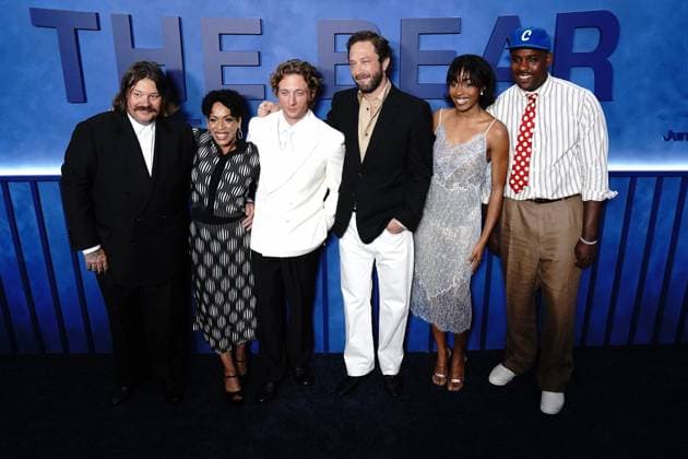Matty Matheson, Liza Colón-Zayas, Jeremy Allen White, Ebon Moss-Bachrach, Ayo Edebiri , Lionel Boyce at arrivals for THE BEAR Final Family Meal Event, Nine Orchard, New York, NY, June 15, 2026. Photo By: Kristin Callahan Everett Collection THE BEAR Final Family Meal Event PUBLICATIONXNOTxINxCANxCHNxFRAxITAxJPNxNORxPOLxRUSxESPxUKxUSA