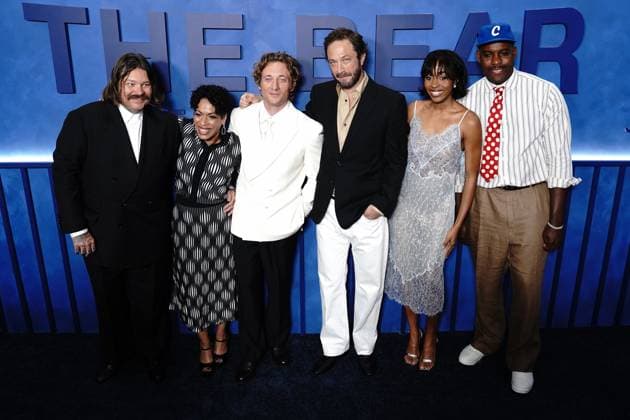 Matty Matheson, Liza Colón-Zayas, Jeremy Allen White, Ebon Moss-Bachrach, Ayo Edebiri , Lionel Boyce at arrivals for THE BEAR Final Family Meal Event, Nine Orchard, New York, NY, June 15, 2026. Photo By: Kristin Callahan Everett Collection THE BEAR Final Family Meal Event PUBLICATIONXNOTxINxCANxCHNxFRAxITAxJPNxNORxPOLxRUSxESPxUKxUSA