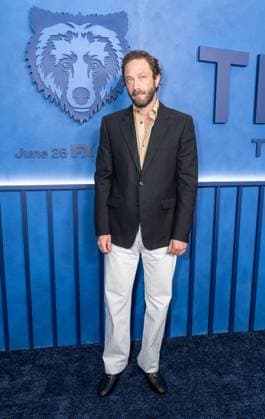 June 15, 2026, Bronx, New York, USA: Ebon Moss-Bachrach attends premiere of FX s The Bear Final Family Meal Event at Nine Orchard in New York, NY on June 15, 2026. Bronx USA - ZUMAr339 20260615_znp_r339_021 Copyright: xLevxRadinx
