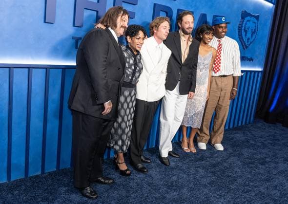 June 15, 2026, Bronx, New York, USA: Matty Matheson, Liza ColoÂ³n-Zayas, Jeremy Allen White, Ebon Moss-Bachrach, Ayo Edebiri and Lionel Boyce attend premiere of FX s The Bear Final Family Meal Event at Nine Orchard in New York, NY on June 15, 2026. Bronx USA - ZUMAr339 20260615_znp_r339_077 Copyright: xLevxRadinx