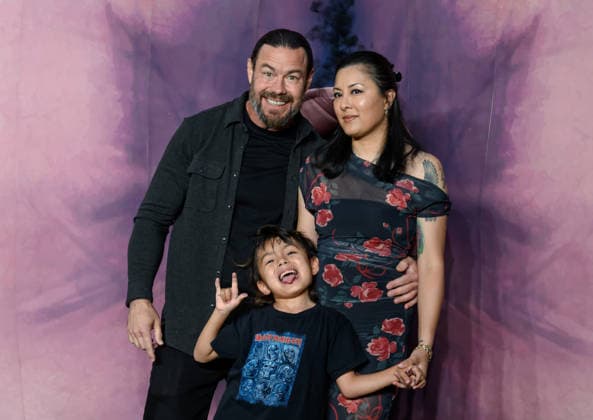 Chris Pontius with family at the fan screening of Jackass: Best and Last in BFI IMAX Waterloo,London, UK on 15 June 2026 Chris Pontius, Axe Magnus Pontius and Mae Pontius attend the fan screening of jackass: best and last at BFI IMAX Waterloo, London, UK on 15 June 2026., Credit:Tina Korhonen Tina Korhonen - B162 Avalon United Kingdom, London  Copyright: xTinaxKorhonenx xTinaxKorhonenx-xB162x xAvalonx 1110438905