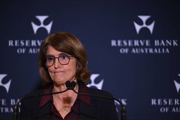 RESERVE BANK RATES DECISION, RBA Governor Michele Bullock addresses the media during a Reserve Bank of Australia press conference, in Sydney, Tuesday, June 16, 2026. The Reserve Bank of Australia has left interest rates on hold following its monthly board meeting. ( NO ARCHIVING SYDNEY NEW SOUTH WALES AUSTRALIA  Copyright: xDEANxLEWINSx 20260616116997171717