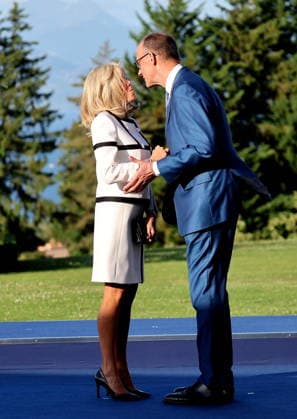 Brigitte Macron, German Chancellor Friedrich Merz Arrival of thestate and government for a working dinner Responding together to major international challenges on the sidelines of the G7 summit in Évian-les-Bains on June 15, 2026 Dominique Jacovides Bestimage Arrival of the G7 heads of state and government for a working dinner Responding together to major international challenges on the sidelines of the G7 summit in Évian-les-Bains on June 15, 2026, Évian, France,detected_source_language  Copyright: xDOMINIQUExJACOVIDESx xBESTIMAGExDOMINIQUExJACOVIDESx xBESTIMAGEx