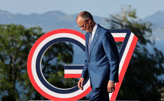German Chancellor Friedrich Merz Arrival of thestate and government for a working dinner Responding together to major international challenges on the sidelines of the G7 summit in Évian-les-Bains on June 15, 2026 Dominique Jacovides Bestimage Arrival of the G7 heads of state and government for a working dinner Responding together to major international challenges on the sidelines of the G7 summit in Évian-les-Bains on June 15, 2026, Évian, France,detected_source_language  Copyright: xDOMINIQUExJACOVIDESx xBESTIMAGExDOMINIQUExJACOVIDESx xBESTIMAGEx