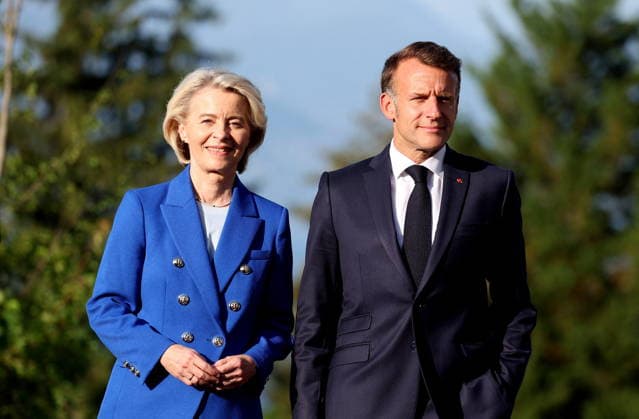 Ursula von der Leyen, President of the European Commission, President Emmanuel Macron Arrival of thestate and government for a working dinner Responding together to major international challenges on the sidelines of the G7 summit in Évian-les-Bains on June 15, 2026 Dominique Jacovides Bestimage Arrival of the G7 heads of state and government for a working dinner Responding together to major international challenges on the sidelines of the G7 summit in Évian-les-Bains on June 15, 2026, Évian, France,detected_source_language  Copyright: xDOMINIQUExJACOVIDESx xBESTIMAGExDOMINIQUExJACOVIDESx xBESTIMAGEx