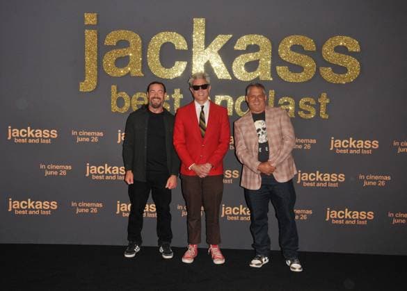 Jackass: Best and Last UK Fan Screening, London Chris Pontius and Johnny Knoxville and Jeff Tremaine at the Jackass: Best and Last UK Fan Screening, BFI Imax, Charlie Chaplin Walk, Waterloo, on Monday 15 June 2026 in London, England, UK. CAP CAN CAN London UK Great Britain Copyright: xCanxNguyen CapitalxPicturesx
