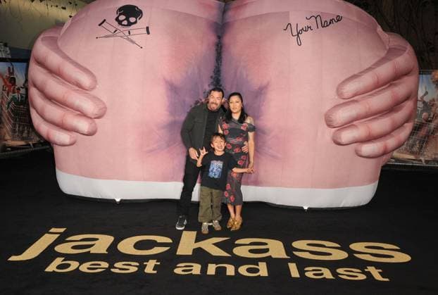 Jackass: Best and Last UK Fan Screening, London Chris Pontius and Axe Magnus Pontius and Mae Quijada at the Jackass: Best and Last UK Fan Screening, BFI Imax, Charlie Chaplin Walk, Waterloo, on Monday 15 June 2026 in London, England, UK. CAP CAN CAN London UK Great Britain Copyright: xCanxNguyen CapitalxPicturesx