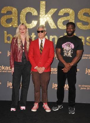 Jackass: Best and Last UK Fan Screening, London Ellie Buckley and Johnny Knoxville and Ross Garshong at the Jackass: Best and Last UK Fan Screening, BFI Imax, Charlie Chaplin Walk, Waterloo, on Monday 15 June 2026 in London, England, UK. CAP CAN CAN London UK Great Britain Copyright: xCanxNguyen CapitalxPicturesx