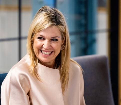 Londen, The Netherlands, 2026-06-16 09:11:16 LONDON, 16-06-2026, Queen Maxima at a roundtable discussion with financial service providers at Nationwide. The Queen is visiting London in her capacity as Special Advocate of the United Nations Secretary-General for Financial Health (UNSGSA). PHOTO: NLBeeld POOL Mischa Schoemaker Credit: NL Beeld Patrick van Emst  Copyright: xx x