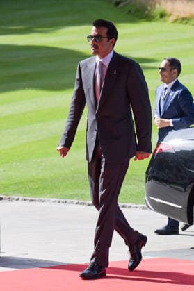 G7 Summit - Emir of Qatar Arrival Emir of Qatar, Sheikh Tamim bin Hamad Al Thani arrives to the Hotel Royal during the G7 summit, in Evian, eastern France, on June 16, 2026. A G7 summit is set to take place June 15 to 17 in the French town of Evian-les-Bains near Switzerland and it will be attended by country leaders as well as the EU s foreign policy chief and ministers from Brazil, Canada, the United Arab Emirates and Turkey. Photo by Ammar Abd Rabbo ABACAPRESS.COM Evian France  Copyright: xAbdxRabboxAmmar ABACAx