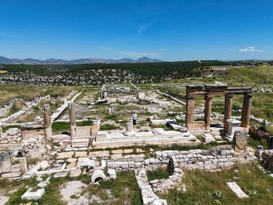 Archaeological excavations shed light on priests section at Blaundos Ancient City of Turkiye USAK, TURKIYE - JUNE 16: A view of the ancient city of Blaundos in Usak, Turkiye, on June 16, 2026. Known as a garrison city where Macedonian soldiers were settled during Alexander the Great s Anatolian campaign, Blaundos preserves its natural fortress-like appearance atop a plateau surrounded by deep valleys. Archaeological excavations carried out by the Usak Museum Directorate since 2018 are ongoing at the ancient site. Mehmet Çalik Anadolu Usak Turkey. Editorial use only. Please get in touch for any other usage.  Copyright: x2026xAnadoluxMehmetxÃ‡alÄ±kx
