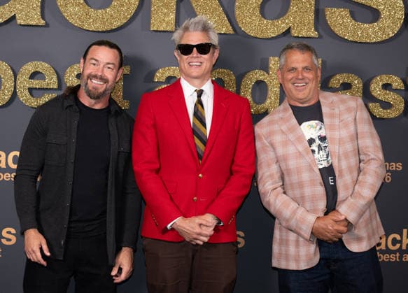 Chris Pontius, Johnny Knoxville and Jeff Tremaine attends Jackass: Best and Last UK Fan Screening at BFI IMAX in London, England. UK. Wednesday 3rd June 2026. Copyright: xJamesxWarrenx FP_Jackass_059