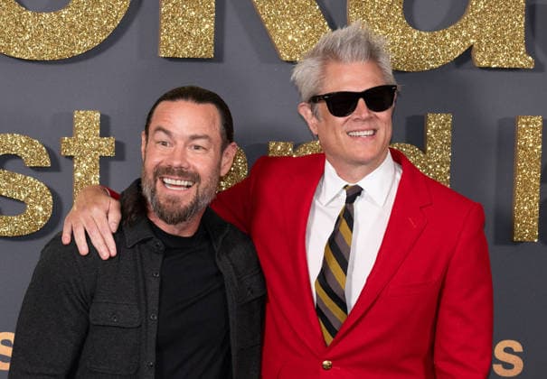 Chris Pontius and Johnny Knoxville attends Jackass: Best and Last UK Fan Screening at BFI IMAX in London, England. UK. Wednesday 3rd June 2026. Copyright: xJamesxWarrenx FP_Jackass_061