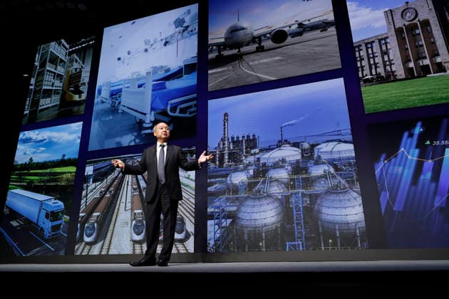 June 16, 2026, Tokyo, Japan: Masayoshi Son Chairman & CEO of SoftBank Group Corp., speaks about cyberattacks and security issues in the Artificial Intelligence (AI) era during a special event in Tokyo. SoftBank Group CEO Son took part in an enterprise event hosted by SoftBank Corp., SB OAI Japan GK, SoftBank Group Corp., and OpenAI. Tokyo Japan  - ZUMAm191 20260616_aap_m191_016 Copyright: xRodrigoxReyesxMarinx