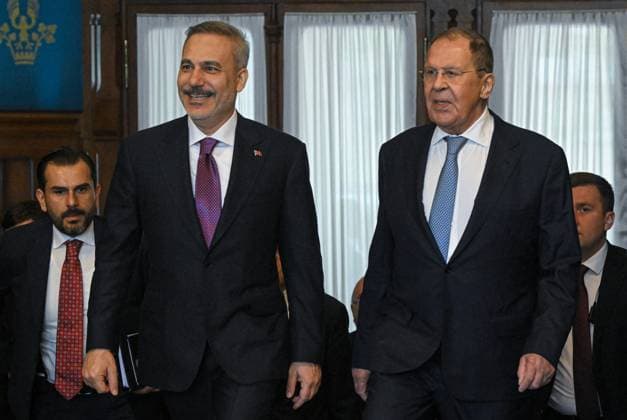 Russia Turkey 9189919 16.06.2026 Turkish Foreign Minister Hakan Fidan and Russian Foreign Minister Sergey Lavrov arrive to attend a meeting in Moscow, Russia. Sergey Guneev Sputnik Moscow Russia  Copyright: xSergeyxGuneevx