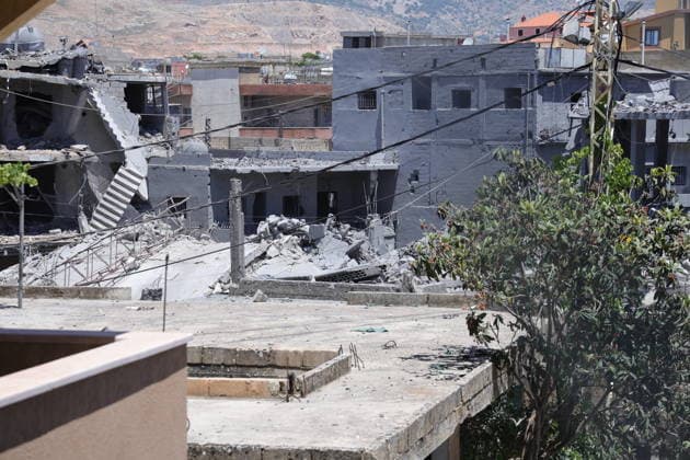 Aftermath of Israeli attacks visible in Lebanon s Sahmar following U.S.-Iran deal BEKAA VALLEY, LEBANON - JUNE 16: A view of destruction caused by an Israeli strike in the town of Sahmar in Lebanon s Bekaa Valley on June 16, 2026. Damage to buildings is seen following the agreement reached between the United States and Iran. Ramiz Dallah Anadolu Sahmar Lebanon. Editorial use only. Please get in touch for any other usage.  Copyright: x2026xAnadoluxRamizxDallahx