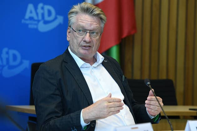 Pressekonferenz der AfD-Fraktion NRW am 16.06.2026 im Landtag in Düsseldorf Markus Wagner ( Stellv. Fraktionsvorsitzender AfD NRW ) *** Press conference of the AfD parliamentary group in North Rhine-Westphalia on June 16, 2026, at the state parliament in Düsseldorf; Markus Wagner, Deputy Chair of the AfD parliamentary group in North Rhine-Westphalia,detected_source_language xRx