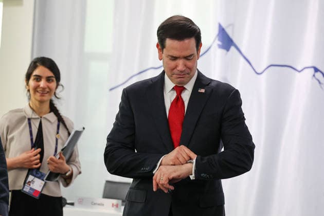 Marco Rubio, U.S. Secretary of State, during a meeting with the President of Ukraine at the G7 summit in Evian on June 16, 2026. Dominique Jacovides, Bestimage. Meeting with the President of Ukraine during the G7 summit in Evian on June 16, 2026. Evian, France,detected_source_language  Copyright: xDOMINIQUExJACOVIDESx xBESTIMAGExDOMINIQUExJACOVIDESx xBESTIMAGEx