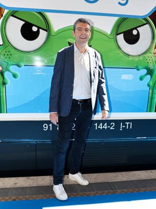 IPA85750736 - Rome, Termini Station, photocall for the animated film Toy Story 5. Pictured: Federico Basso  Copyright: xMarcoxProvvisionatox xMarcoxProvvisionatox 85750736