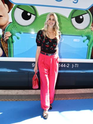 IPA85744841 - Rome, Termini Station, photo op for the animated film Toy Story 5. Pictured: Elena Santarelli  Copyright: xMarcoxProvvisionatox xMarcoxProvvisionatox 85744841
