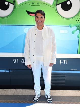 IPA85745069 - Rome, Termini Station, photo op for the animated film Toy Story 5. Pictured: Sal Da Vinci  Copyright: xMarcoxProvvisionatox xMarcoxProvvisionatox 85745069