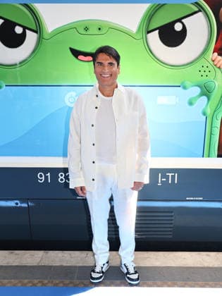IPA85745070 - Rome, Termini Station, photo op for the animated film Toy Story 5. Pictured: Sal Da Vinci  Copyright: xMarcoxProvvisionatox xMarcoxProvvisionatox 85745070