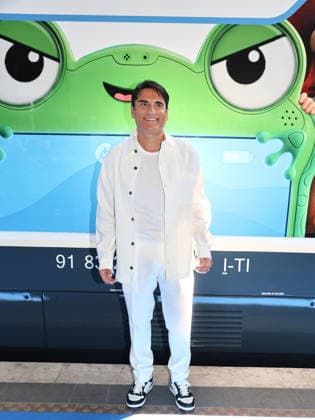 IPA85745073 - Rome, Termini Station, photo op for the animated film Toy Story 5. Pictured: Sal Da Vinci  Copyright: xMarcoxProvvisionatox xMarcoxProvvisionatox 85745073