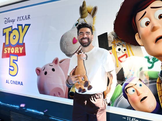 IPA85750675 - Rome, Termini Station, photocall for the animated film Toy Story 5. Pictured: Gianluca Gazzoli  Copyright: xMarcoxProvvisionatox xMarcoxProvvisionatox 85750675