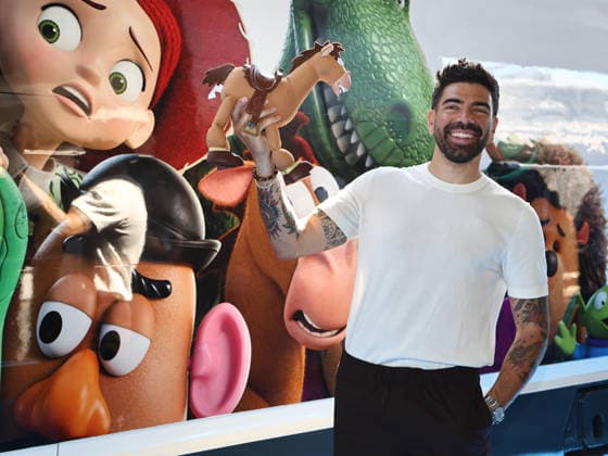IPA85750684 - Rome, Termini Station, photocall for the animated film Toy Story 5. Pictured: Gianluca Gazzoli  Copyright: xMarcoxProvvisionatox xMarcoxProvvisionatox 85750684