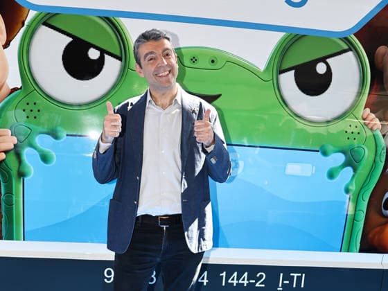 IPA85750749 - Rome, Termini Station, photocall for the animated film Toy Story 5. Pictured: Federico Basso  Copyright: xMarcoxProvvisionatox xMarcoxProvvisionatox 85750749