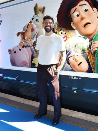IPA85751532 - Rome, Termini Station, photocall for the animated film Toy Story 5. Pictured: Gianluca Gazzoli  Copyright: xMarcoxProvvisionatox xMarcoxProvvisionatox 85751532