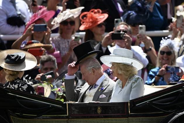 Royal Ascot opens with attendance of King Charles III and Queen Camilla in London LONDON, UNITED KINGDOM - JUNE 16: The traditional Royal Ascot horse racing event, which has been held in the United Kingdom since 1711, begin with the attendance of King Charles III and Queen Camilla in London, United Kingdom on June 16, 2026. Rasid Necati Aslim Anadolu London United Kingdom. Editorial use only. Please get in touch for any other usage.  Copyright: x2026xAnadoluxRasidxNecatixAslimx
