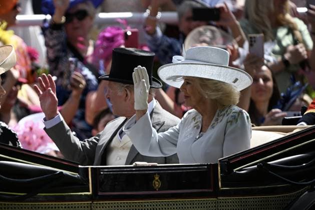 Royal Ascot opens with attendance of King Charles III and Queen Camilla in London LONDON, UNITED KINGDOM - JUNE 16: The traditional Royal Ascot horse racing event, which has been held in the United Kingdom since 1711, begin with the attendance of King Charles III and Queen Camilla in London, United Kingdom on June 16, 2026. Rasid Necati Aslim Anadolu London United Kingdom. Editorial use only. Please get in touch for any other usage.  Copyright: x2026xAnadoluxRasidxNecatixAslimx