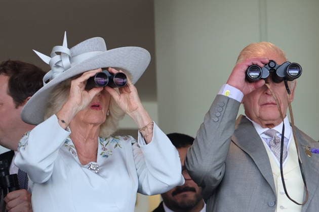 . 16 06 2026. Ascot , United Kingdom. Royals watching King™s horse Reaching High in the fifth race on the opening day of Royal Ascot, United Kingdom.  xStephenxLockx xi-Imagesx IIM-26833-0116