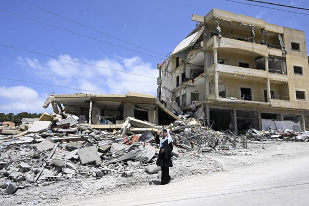 Lebanese residents return to their towns in southern Lebanon TYRE, LEBANON - JUNE 16: A view of destruction after an Israeli attack, as the Lebanese residents return to the town of Shehabiye in southern Lebanon June 16, 2026. Houssam Shbaro Anadolu Tyre Lebanon. Editorial use only. Please get in touch for any other usage.  Copyright: x2026xAnadoluxHoussamxShbarox